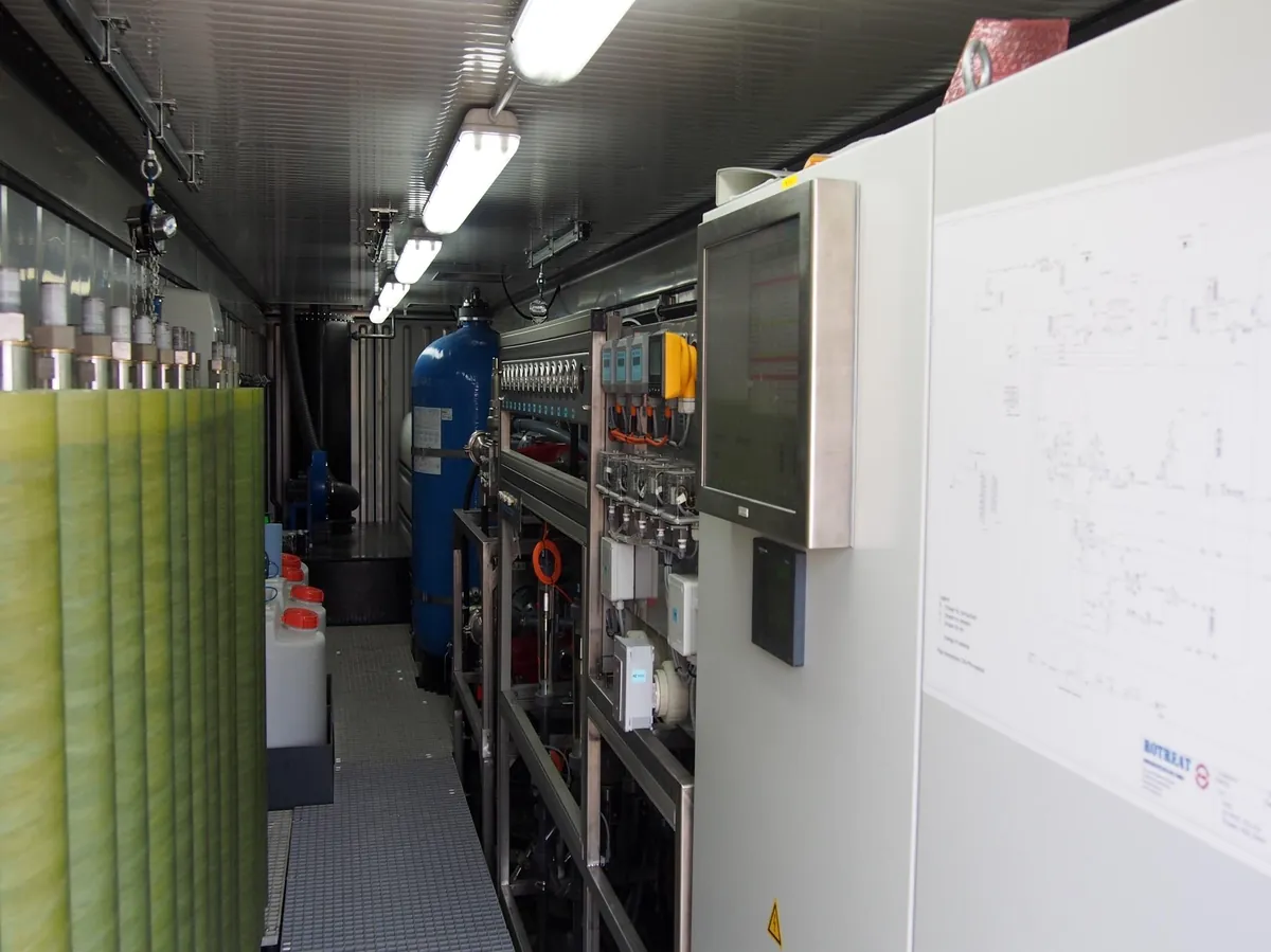 Slovakia landfill leachate plant. Installed system